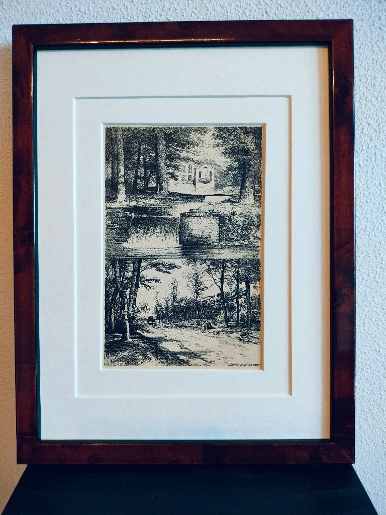 Craandijk Litho Staverden Leuvenumsche Bosch 1880, Ophalen of Verzenden