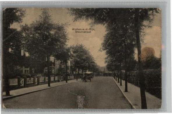 Alphen a.d. Rijn Stevinstraat groentekar, Ophalen of Verzenden, Voor 1920, Ongelopen, Zuid-Holland