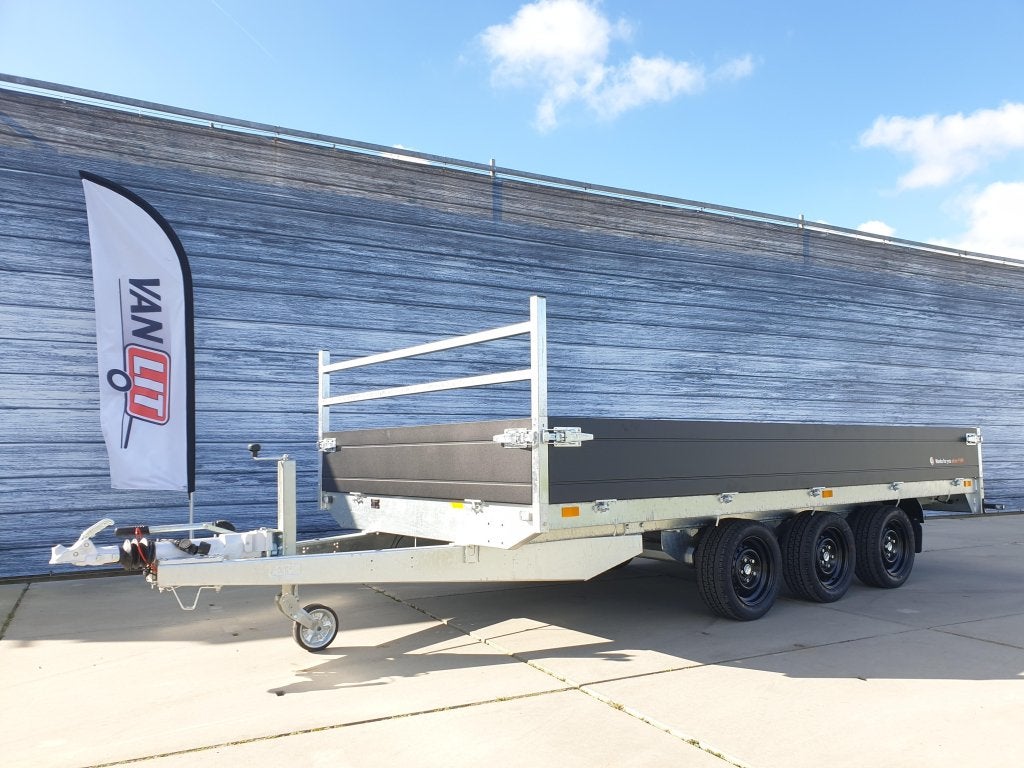 Saris PL 406x204 3500kg 3as Plateauwagen, 3assen, 3x1500kg, Auto diversen, Niet ingevuld, Nieuw, Niet ingevuld, Niet ingevuld