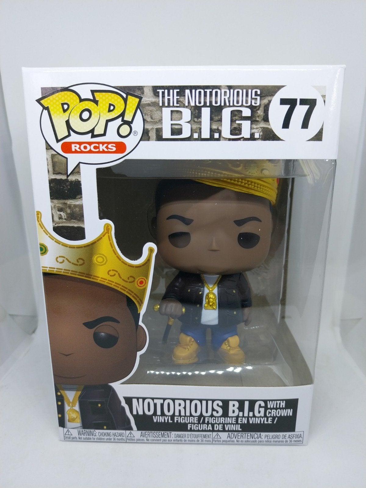 Funko Pop Rocks #77 Notorious B.I.G. met Kroon, Verzamelen, Ophalen of Verzenden, Nieuw