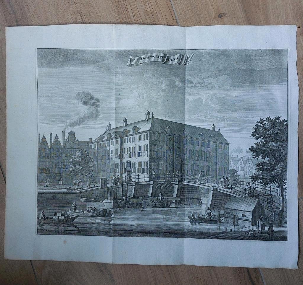 1 / Diaken Weeshuys te Amsterdam Caspar Commelin uit ca 1693, Ophalen of Verzenden