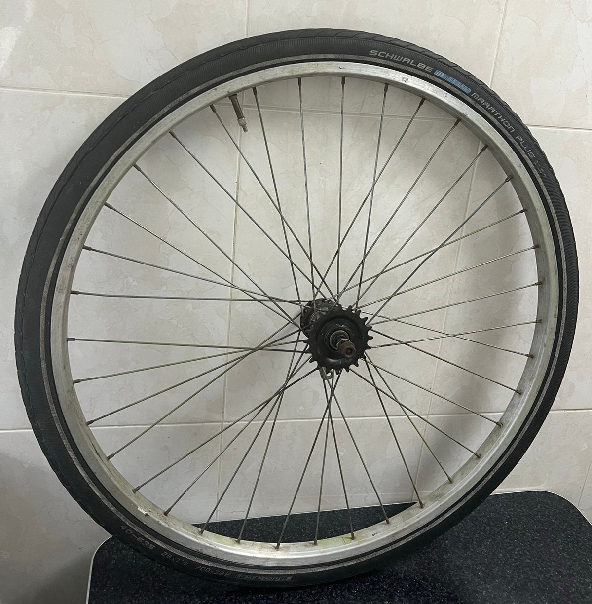 Prima achterwiel 28 inch terugtraprem!, Fietsen en Brommers, Ophalen, Gebruikt, Wiel