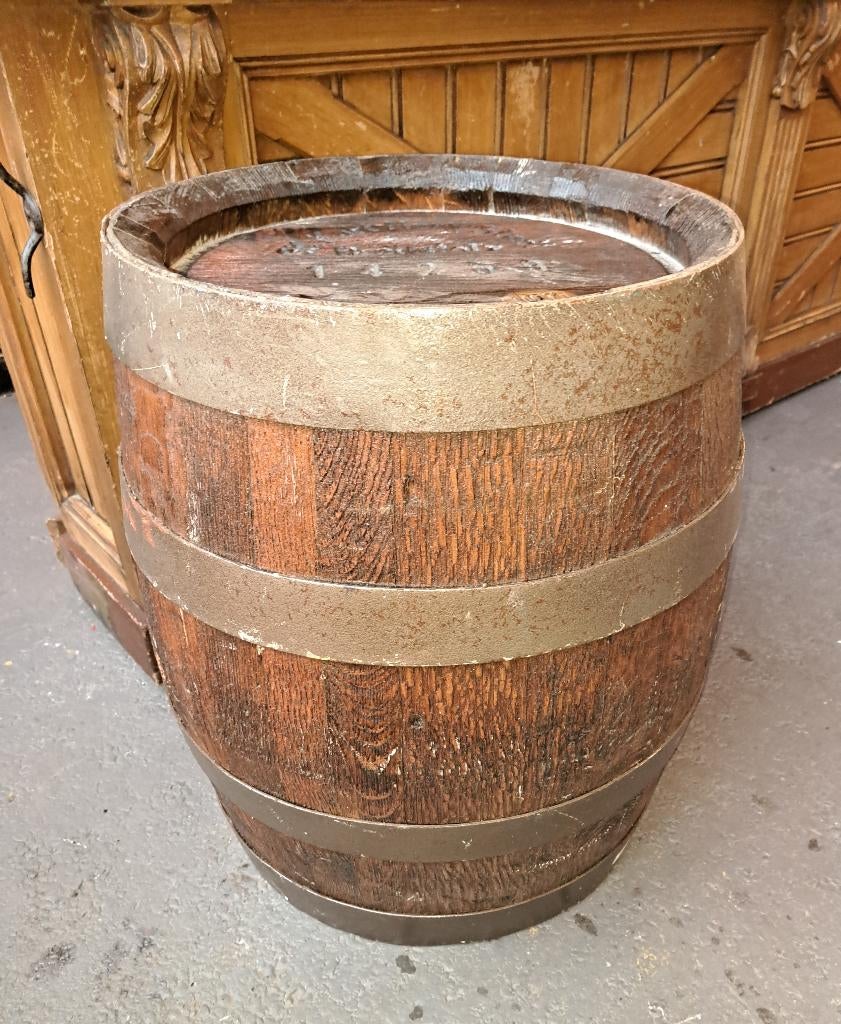 Antiek Duits bier of wijn vat 90 cm hoog en 60 cm doorsnee, Ophalen
