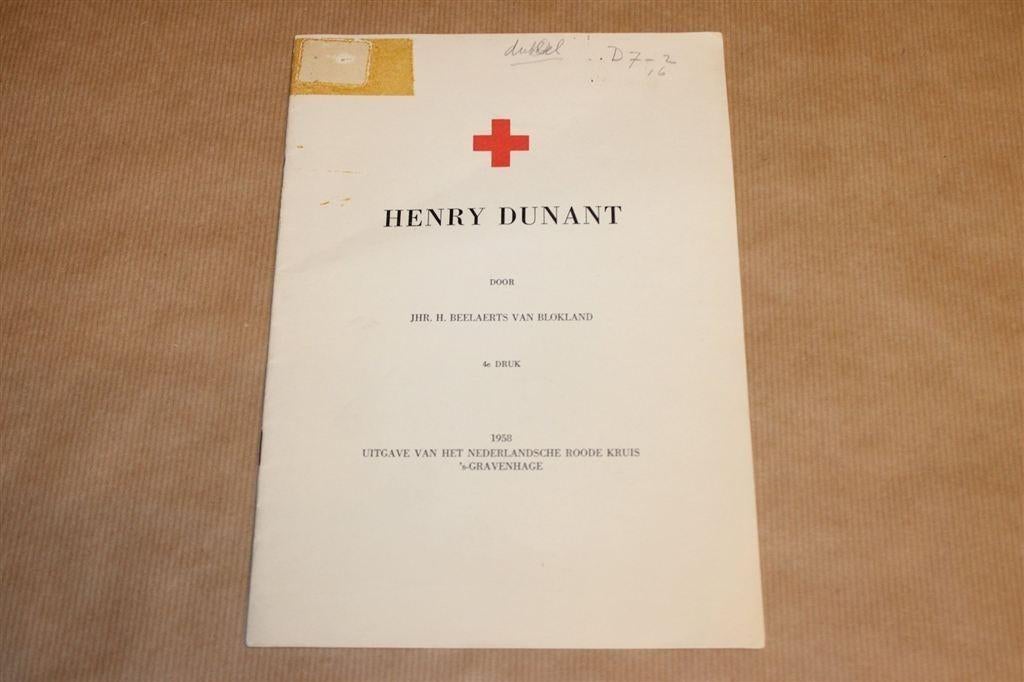 Henry Dunant – Zeldzame Uitgave Rode Kruis [1958], Ophalen of Verzenden, Gelezen