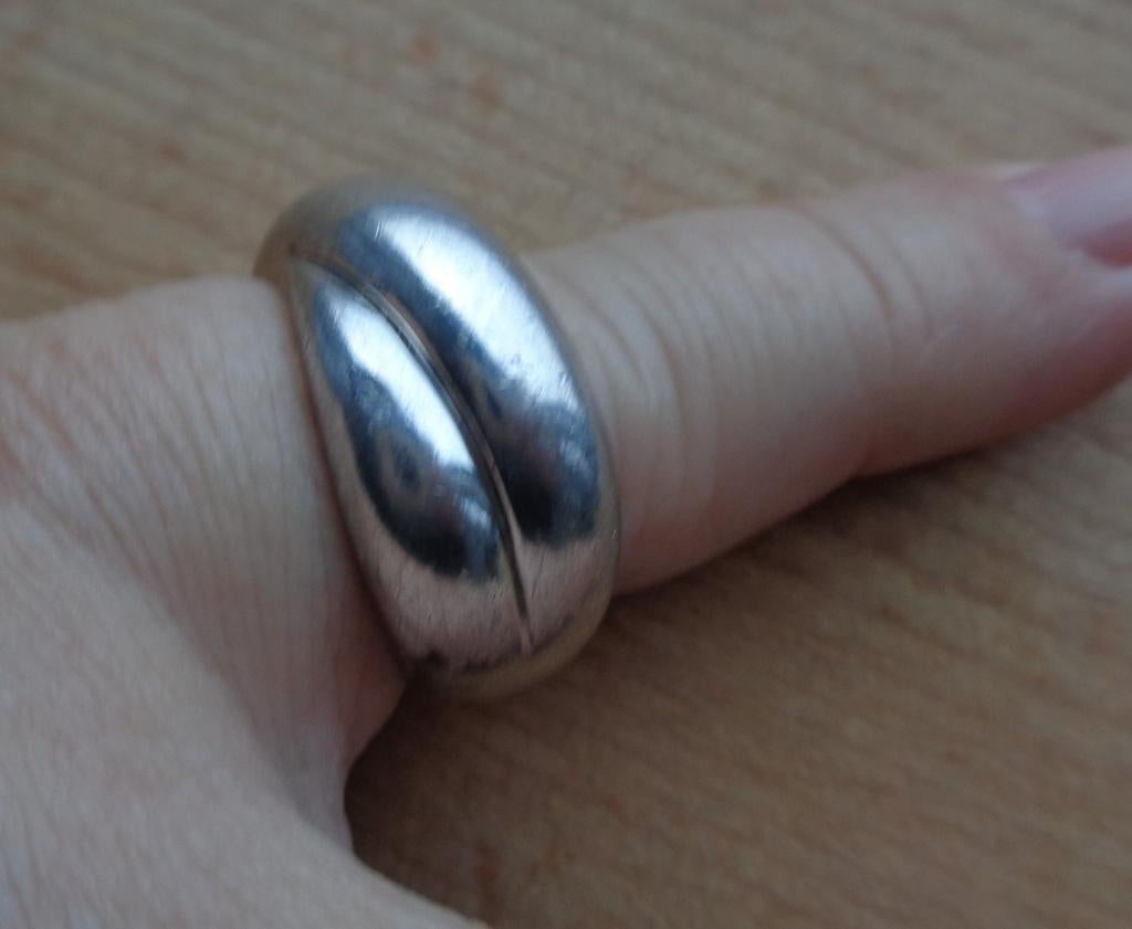 zilveren TiSento cross over ring [106], Verzenden, Dame, Zilver, Zilver