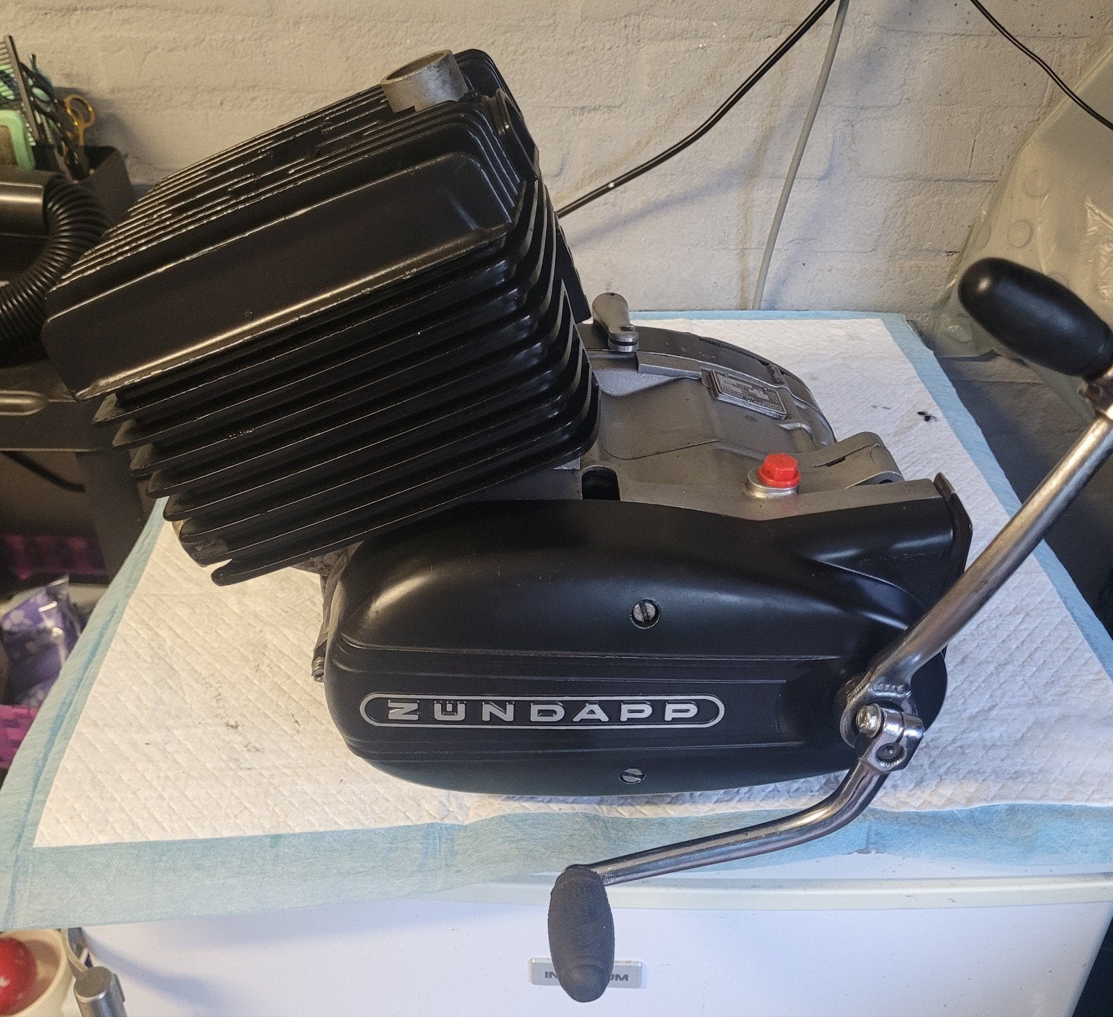 Zündapp motorblok 125cc - Type 285 Bouwjaar 1983, Ophalen, Gebruikt, Blok