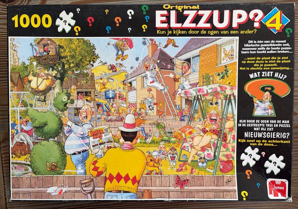 Jumbo Elzzup?4 Puzzel 1000 stukjes - Groene Vingers, Ophalen of Verzenden, 500 t/m 1500 stukjes, Zo goed als nieuw, Legpuzzel
