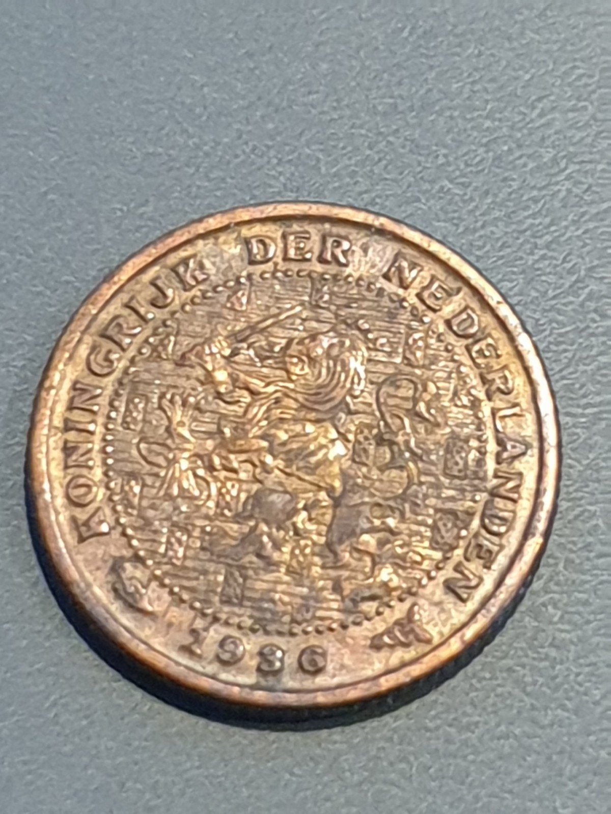 halve cent 1936 los (03), Postzegels en Munten, Ophalen of Verzenden, Koningin Wilhelmina, Overige waardes