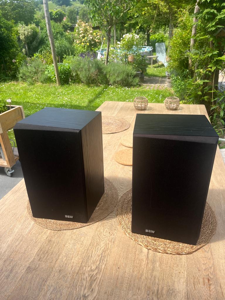 B&W 201i Luidsprekers, zwart gelakt hout, Audio, Tv en Foto, Luidsprekers, Gebruikt, Ophalen of Verzenden, 60 tot 120 watt, Bowers & Wilkins (B&W)