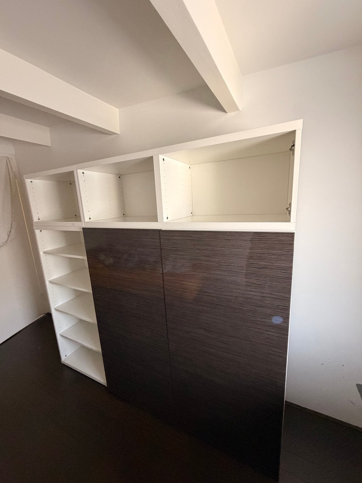 IKEA Besta kast met schuifdeuren en diverse onderdelen, Ophalen, Gebruikt, 150 tot 200 cm, Met deur(en)