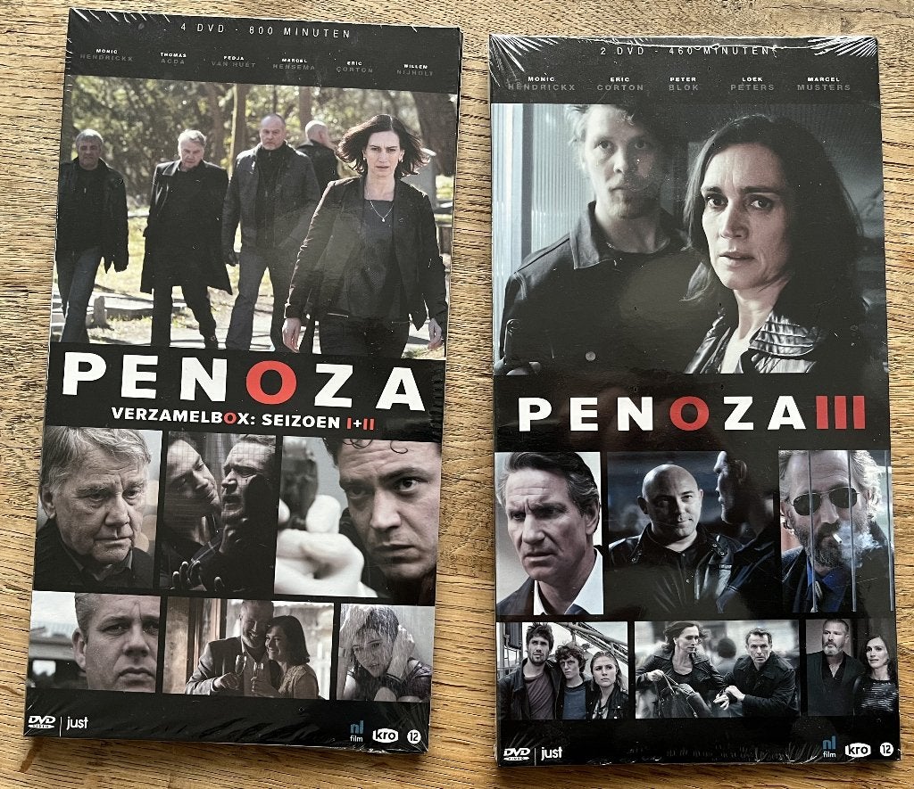 Penoza Verzameld: Seizoen I, II & III DVD Boxset, Maffia en Misdaad, Nieuw in verpakking, Vanaf 12 jaar, Inclusief doosje