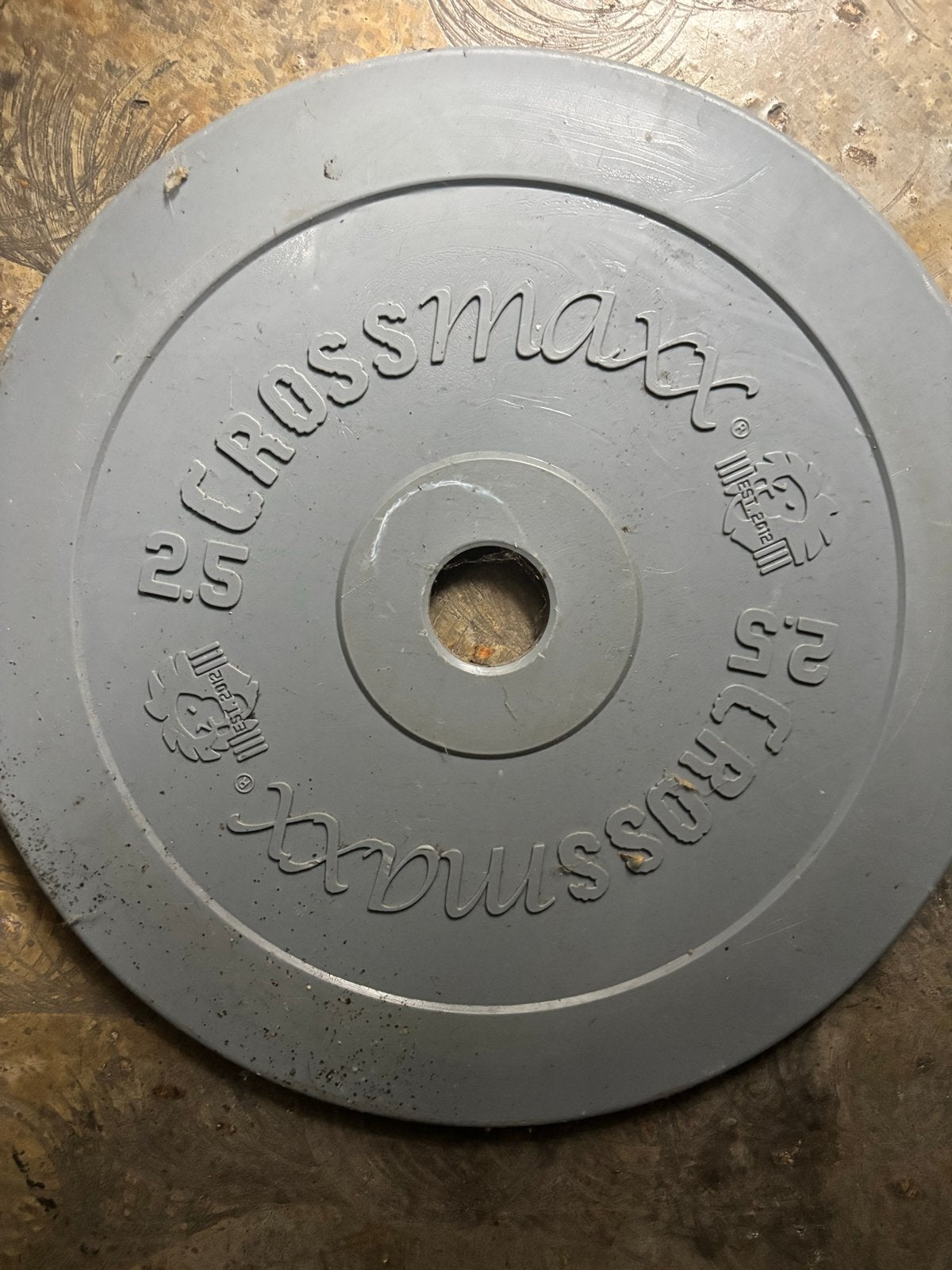 2x 2.5kg Halterschijven - Crossmaxx, Ophalen of Verzenden, Gebruikt, Halterschijven
