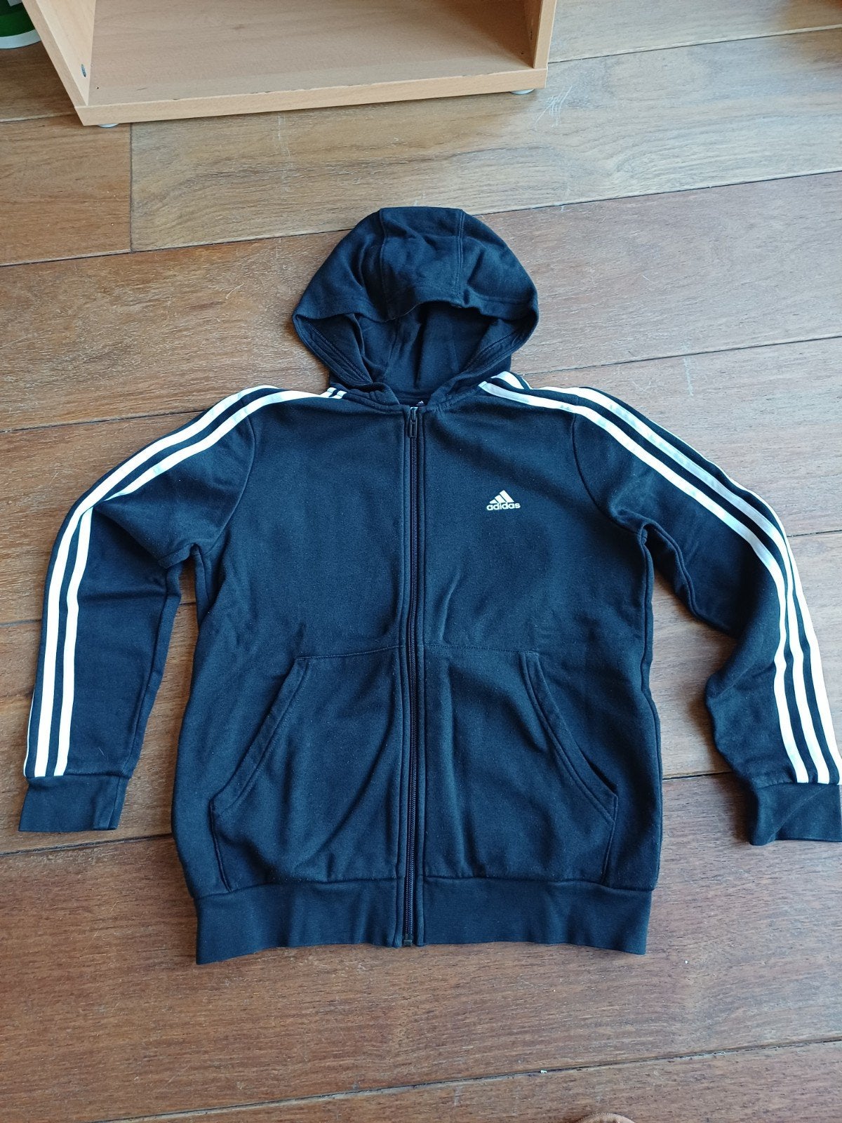 Adidas Zwart Vest Maat 164, Adidas, Gebruikt, Jongen of Meisje, Trui of Vest