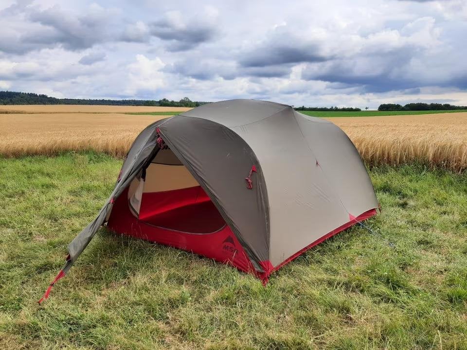 MSR Mutha Hubba NX 3-persoons tent, Ophalen of Verzenden, Zo goed als nieuw, Tot en met 3