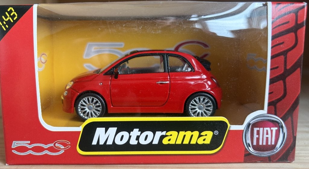 Motorama 496059 Fiat 500C rood, Verzenden, Nieuw, Auto, Overige merken