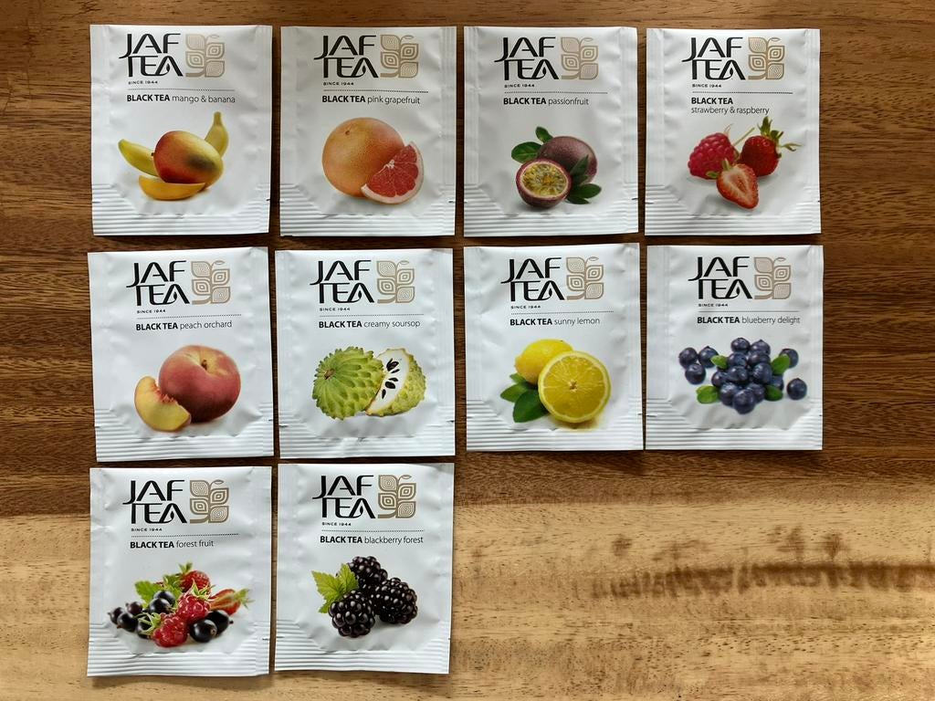 10 theezakjes JAF uit sri Lanka, Ophalen of Verzenden, Theezakje(s), Vol