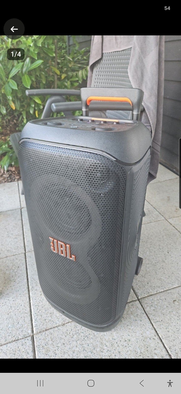 JBL 320 Partybox + microfoons te huur. €40, Bluetooth, JBL, Party speaker, Zo goed als nieuw
