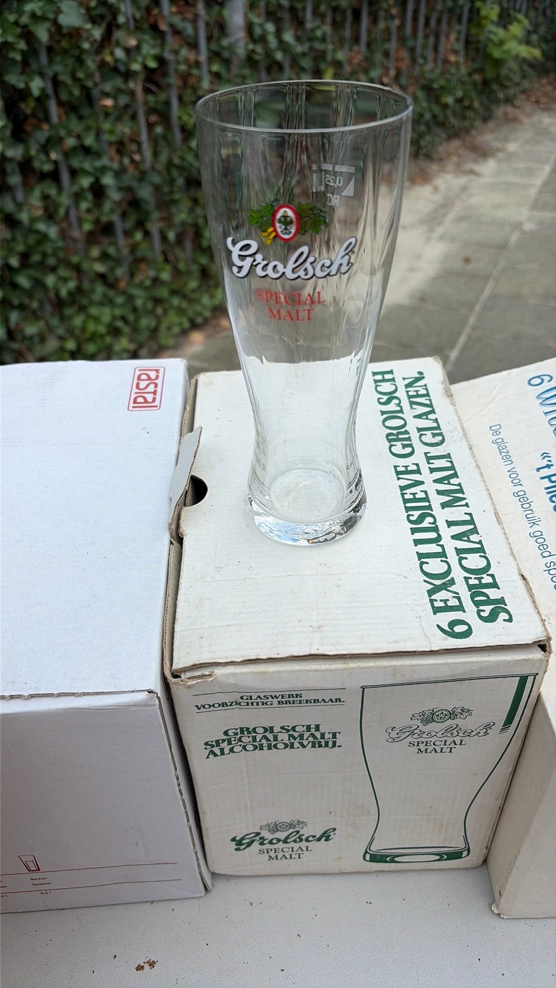 Grolsch special malt glazen, Verzamelen, Biermerken, Ophalen, Nieuw, Glas of Glazen, Grolsch