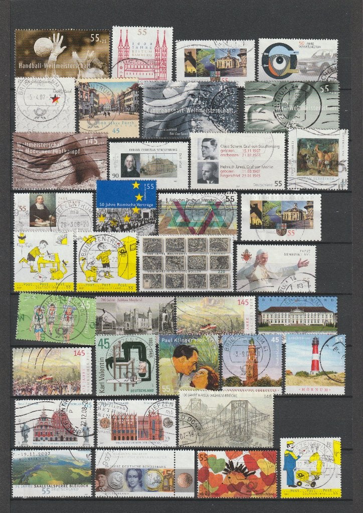 Bund, BRD 2007. Nagenoeg compleet, gestempeld., Verzenden, BRD, Gestempeld