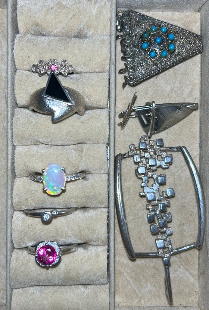 Zilveren sieraden diverse, Ophalen of Verzenden, Zilver, Ring