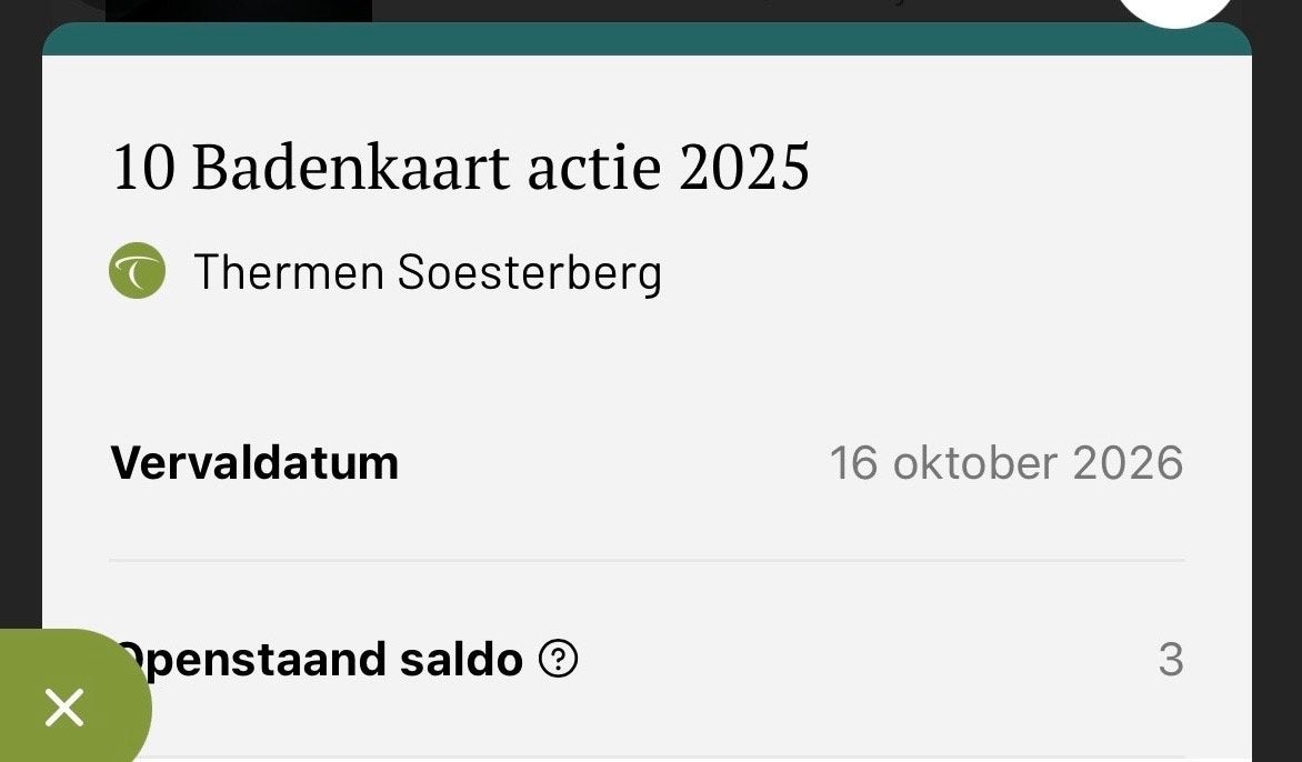 Dag entree Thermen Soesterberg €37,50 per persoon, Tickets en Kaartjes