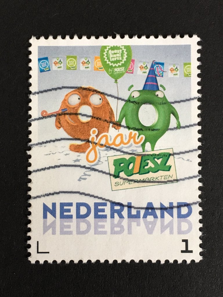 2362 Persoonlijke - Poiesz supermarkt - gestempeld, Ophalen of Verzenden, Na 1940, Gestempeld