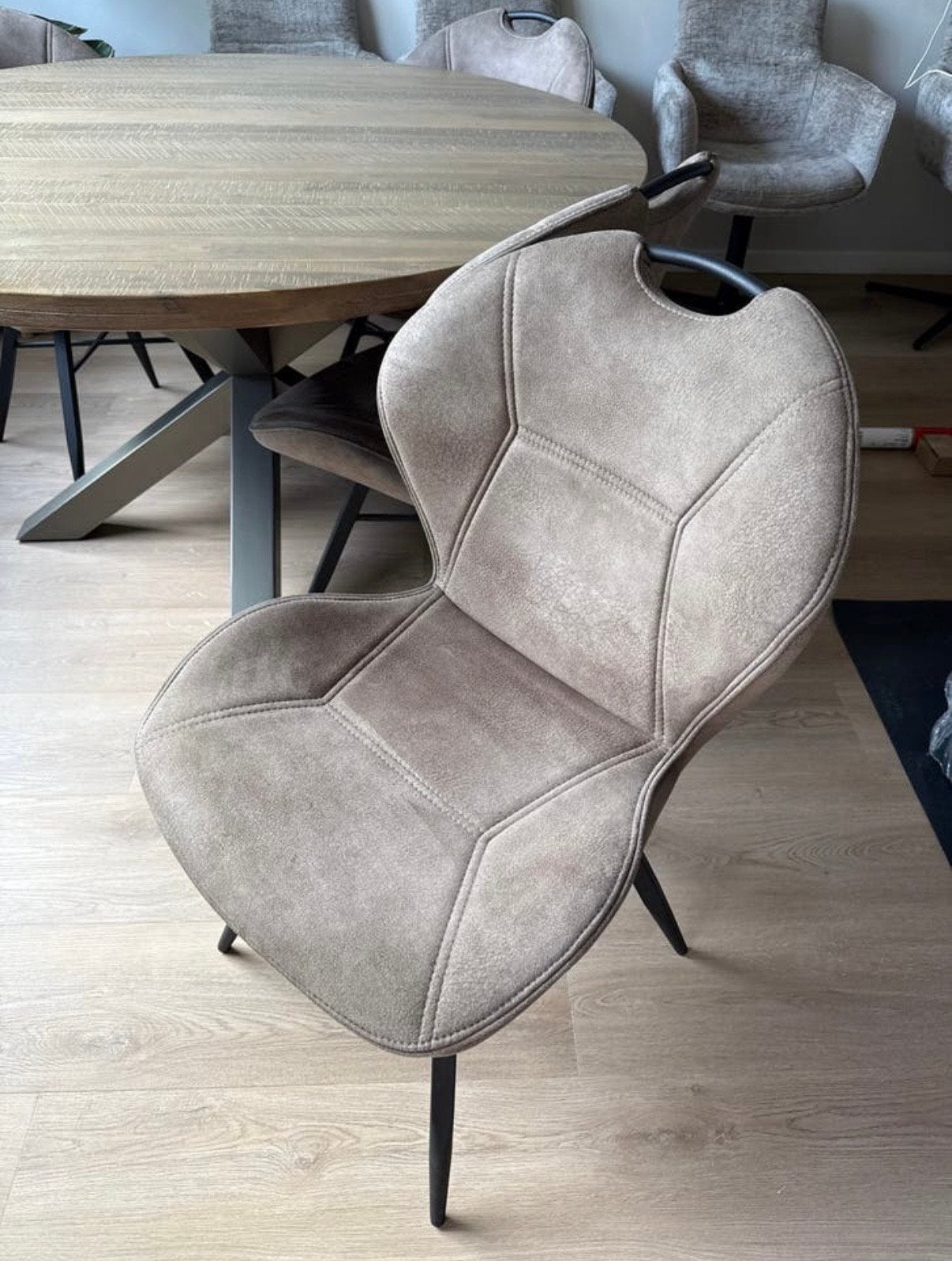 Set van 4 identieke eetkamerstoelen - Zo goed als nieuw!, Ophalen, Overige kleuren, Zo goed als nieuw, Vier