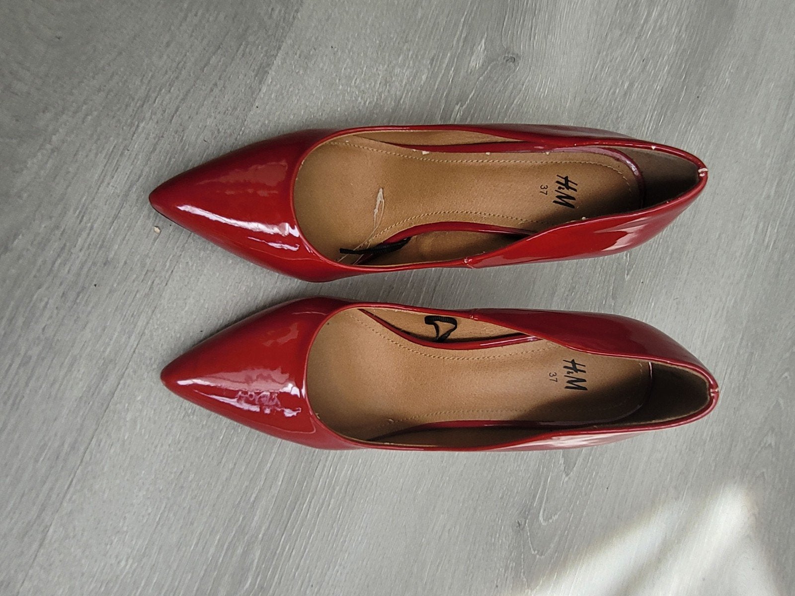 pumps rood lak maat 37, Ophalen of Verzenden, Zo goed als nieuw, Rood