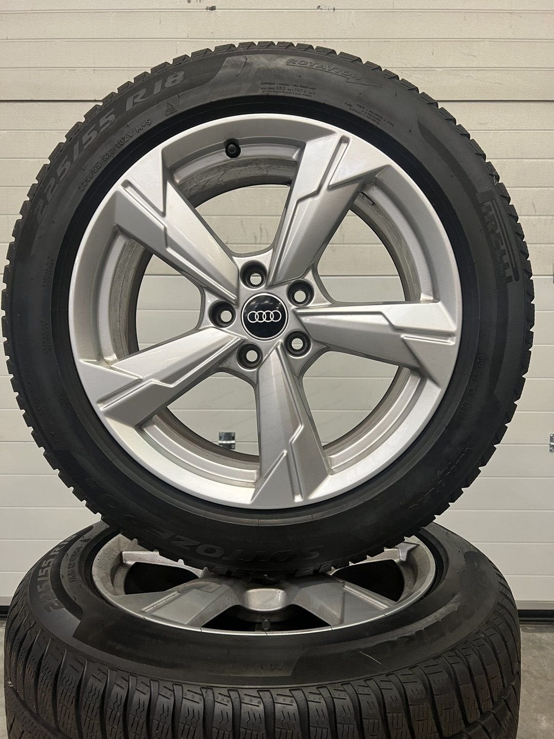 18’’ audi a6 s6 rs6 velgen winterbanden demo set tpms, 18 inch, Gebruikt, -, -