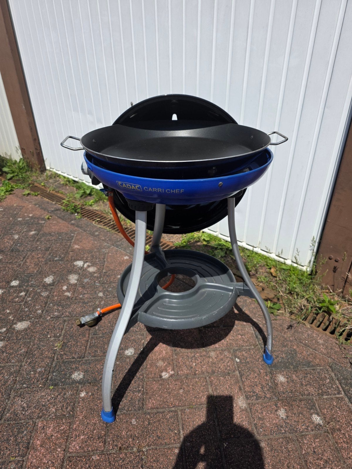 2006 -Cadac Carri Chef Skottelbraai met paella pan en deksel, Ophalen, Gebruikt