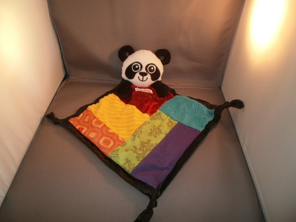 lamaze panda beer knuffel doek gekleurd cadeau tip, Kinderen en Baby's, Speelgoed | Knuffels en Pluche, Overige merken, Met label