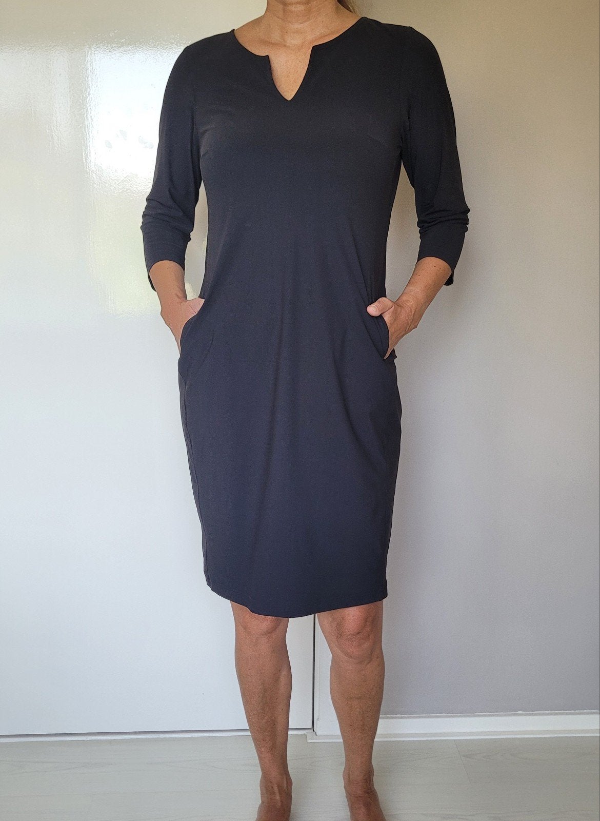Studio Anneloes Simplicity jurk L Zwart Travelstof, Studio Anneloes, Verzenden, Zwart, Maat 42/44 (L)