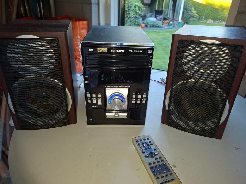 Sharp Mini Setje met 5 CD Lades - Micro Component System, Audio, Tv en Foto, Stereo-sets, Gebruikt, Tuner of Radio, Ophalen of Verzenden