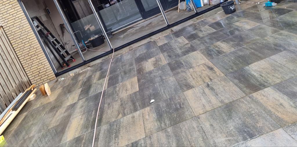Mooie betontegels 4cm 25m2 60x60, Tuin en Terras, Tegels en Klinkers, Ophalen of Verzenden, Gebruikt, Beton, Terrastegels