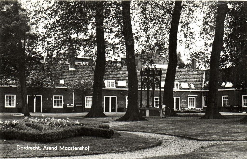 Dordrecht, Arend Maartenshof - ongelopen, Ophalen of Verzenden, 1960 tot 1980, Ongelopen, Zuid-Holland