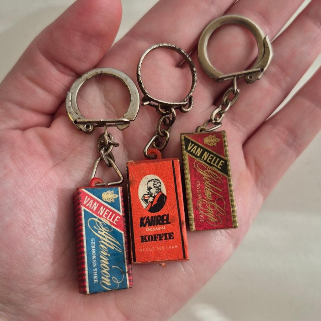 3 vintage sleutelhangers, Verzamelen, Ophalen of Verzenden, Gebruikt, Merk