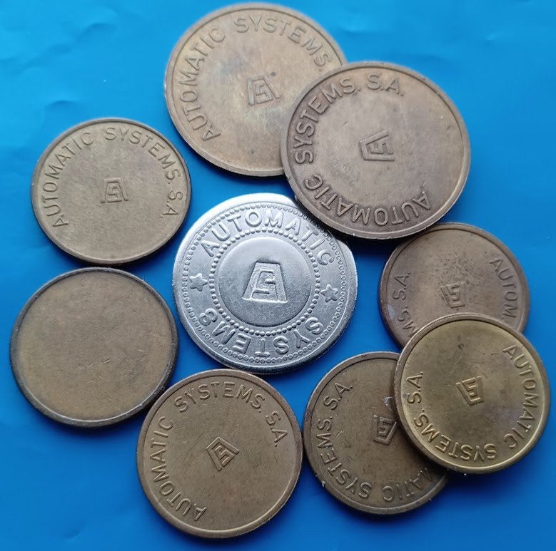 België Lot van 10 penningen Automatic Systems S.A., Verzenden, Overige materialen, Buitenland