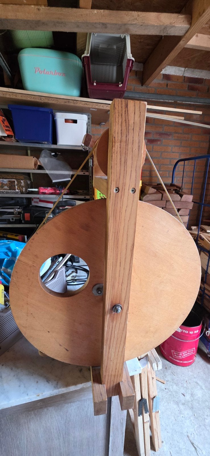 Houten spinnewiel met extra spoelen, Ophalen, Gebruikt, Spinnewiel