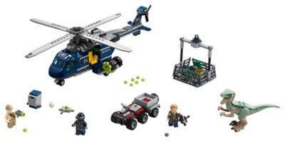 75928 LEGO Jurassic World Helikopterachtervolging Blue, Jurassic World, Lego, Ophalen of Verzenden, Zo goed als nieuw