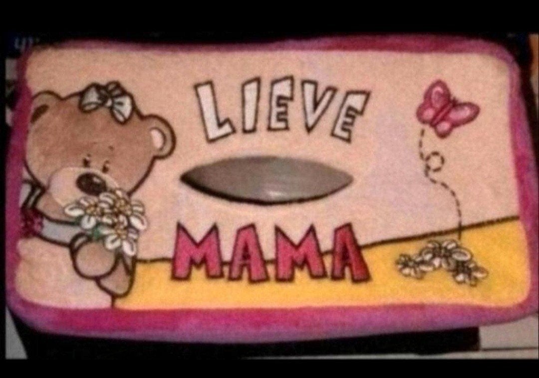 Leuke tissuebox met 'Lieve Mama' opdruk, Meerkleurig, Overige stijlen, Nieuw, Ophalen of Verzenden