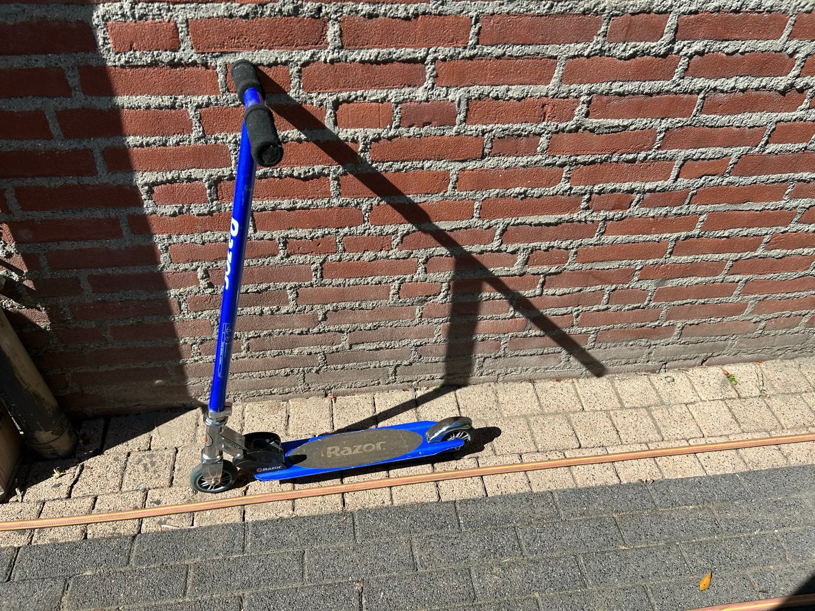 Blauwe Razor stuntstep, Ophalen, Gebruikt, Gewone step
