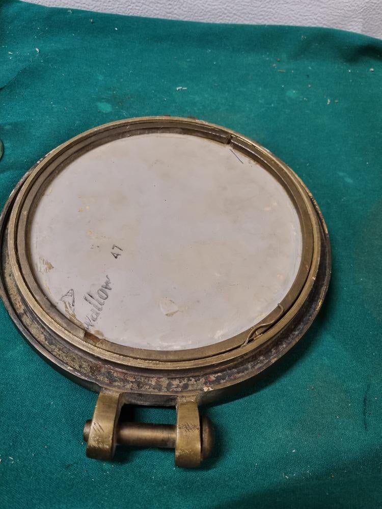 spiegel patrijspoort van messing vintage, Ophalen of Verzenden, 'T Olde Gre-j, Info@toldegrej.nl, Endepoelstraat 20f Didam