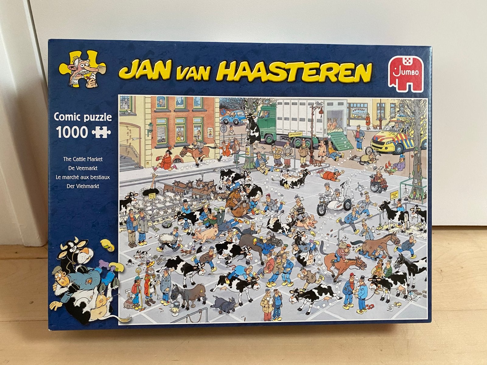 Jan van Haasteren Puzzel - De Veemarkt (1000 stukjes), Ophalen of Verzenden, 500 t/m 1500 stukjes, Gebruikt, Legpuzzel
