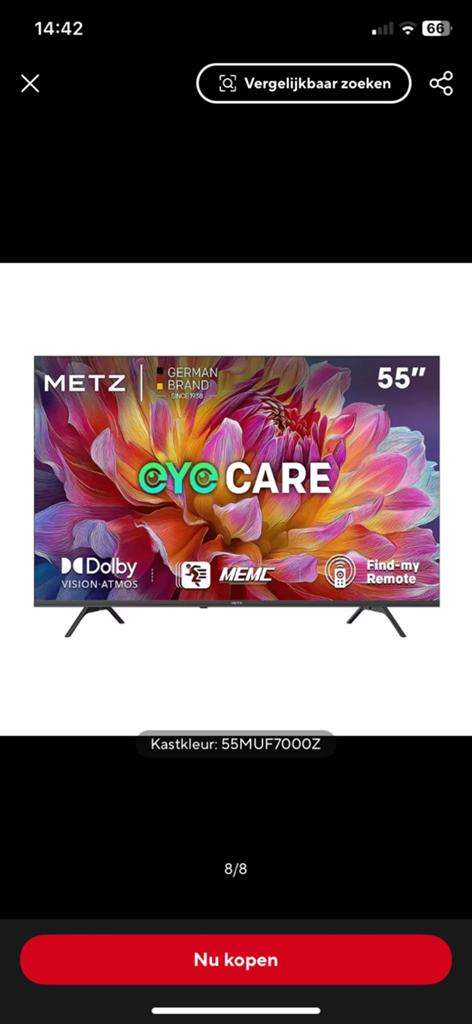 Super led smart TV, 55 inch, met voice functie, nieuw, Overige merken, Nieuw, Ophalen of Verzenden, 100 cm of meer