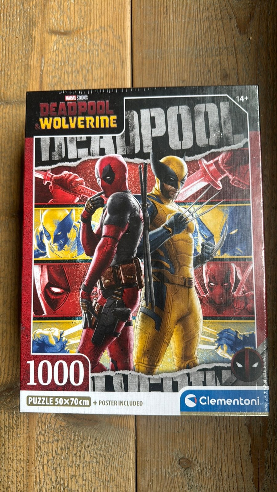 Puzzel deadpool en wolverine, Ophalen of Verzenden, 500 t/m 1500 stukjes, Nieuw, Legpuzzel
