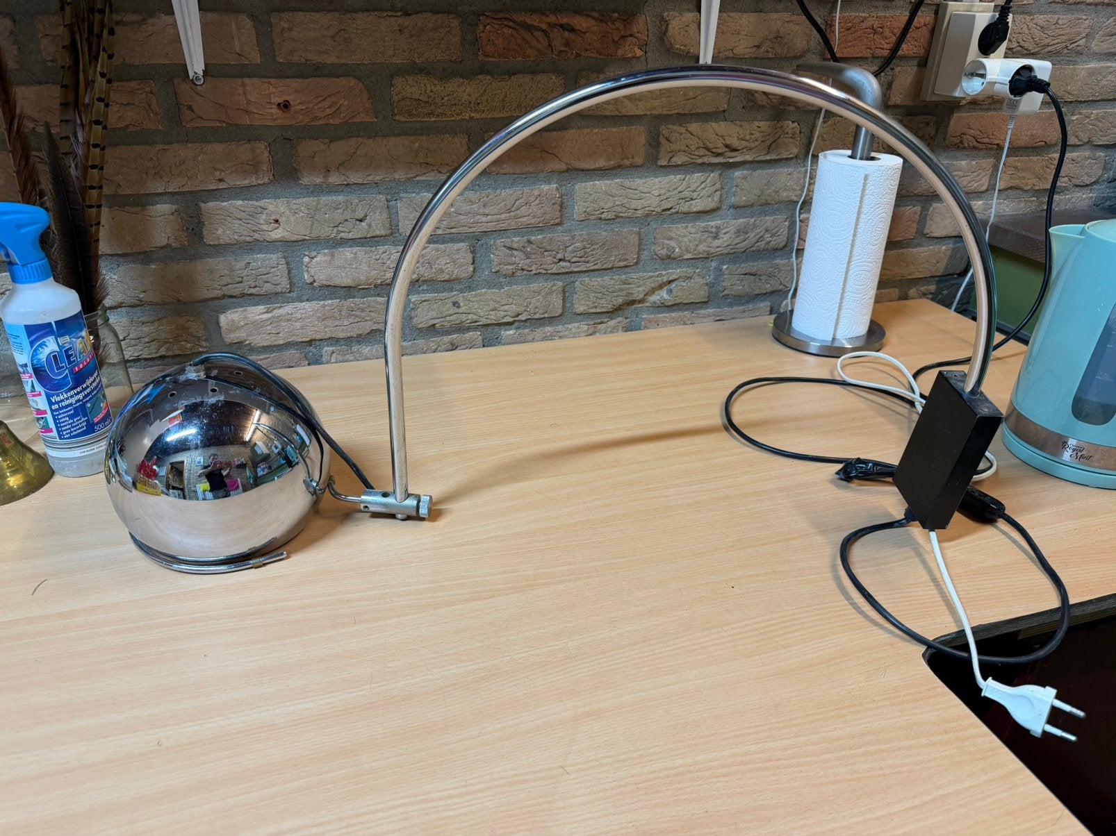 Gepo Amsterdam vintage space age wandlamp, Ophalen, Zo goed als nieuw