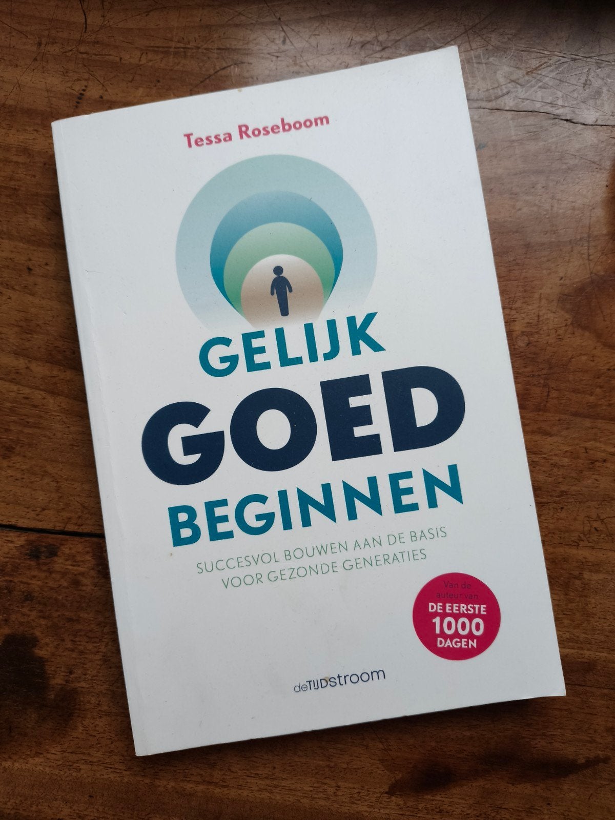 Boek: Gelijk Goed Beginnen - Tessa Roseboom, Boeken, Ophalen of Verzenden, Zo goed als nieuw, Zwangerschap en Bevalling, Tessa Roseboom