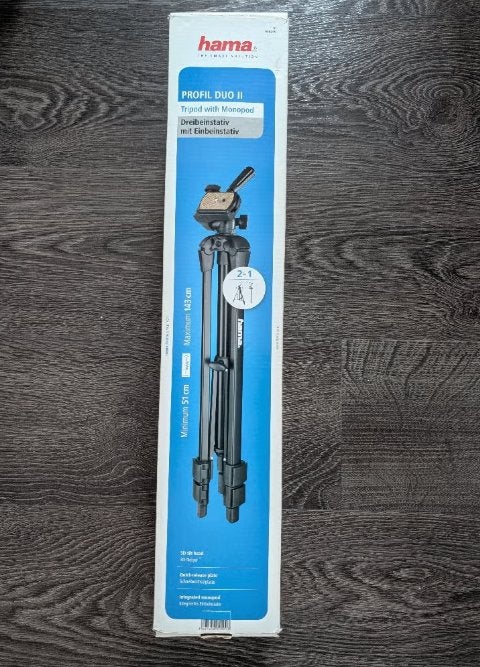 Hama Profil Duo II Statief & Monopod (2-in-1) – Zgan, Monopod functie, Eenpoot, Ophalen of Verzenden, Zo goed als nieuw