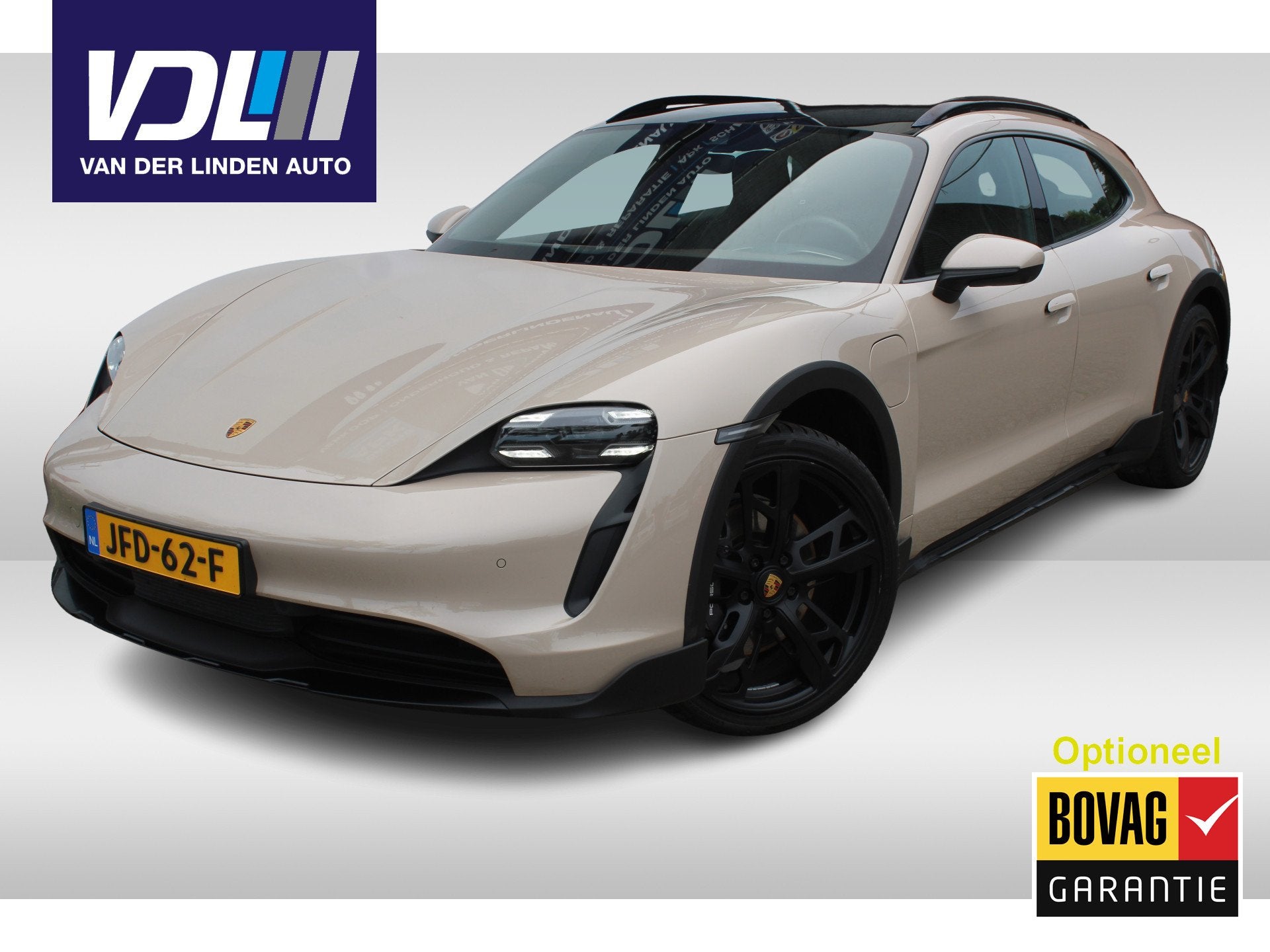 Porsche Taycan Cross Turismo 4 93 kWh Panorama dak l 360 cam, Auto's, Automaat, 12 maanden, 4 stoelen, Leder