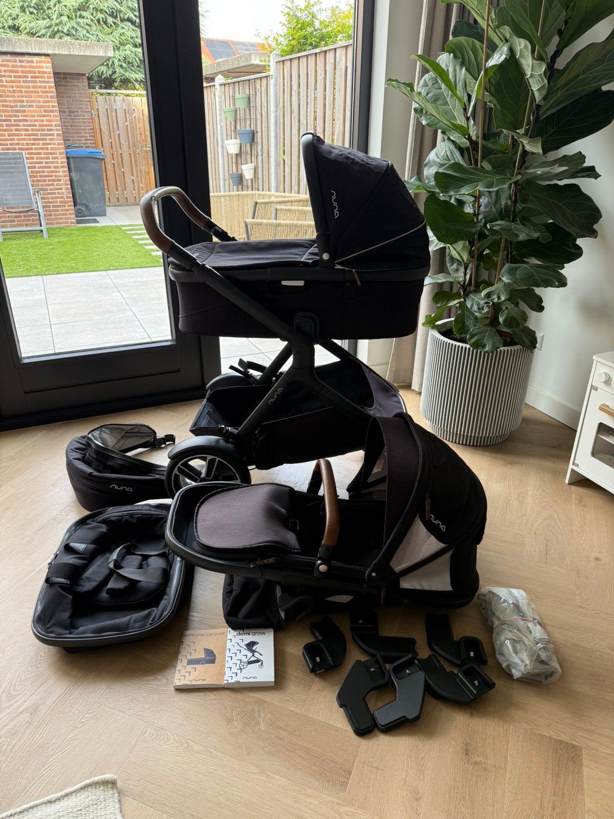 Kinderwagen / Combiwagen Nuna Demi Grow compleet, Ophalen, Gebruikt, Combiwagen, Overige merken